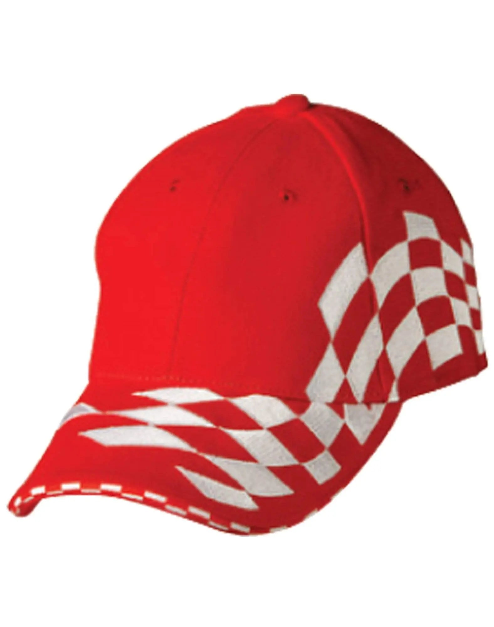 Contrast Check & Sandwich Cap CH99 Active Wear Winning Spirit Red/White One size